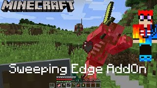 Minecraft Bedrock Sweeping Edge AddOn [upl. by Ryun]