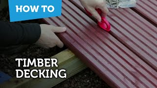 How To Build amp Lay Timber Decking [upl. by Acinoryt]