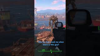 Liberty prime is the best companion gaming fallout4 falloutgame fallouttvshow [upl. by Ecurb]