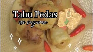 RESEP TAHU ISI PEDAS 🌶🔥 ENAK DAN SIMPLE DI JAMIN ANTI GAGAL 💯⛔️❌ [upl. by Esten]