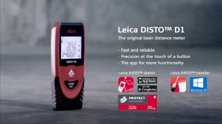 Leica  DISTO D1  Medidor láser profesional  Vídeo demostración [upl. by Neleh]