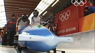 Bobsleigh  Mens TwoMan  Germany  Turin 2006 Winter Olympic Games [upl. by Gensler611]