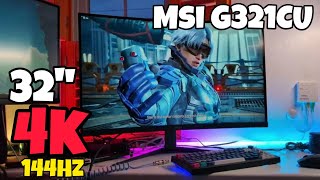 MSI G321CU  32quot 4K 144Hz Gaming Monitor  2 Weeks Later Review [upl. by Latsyrhk40]