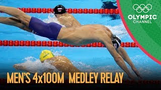 Michael Phelps Last Olympic Race  Swimming Mens 4x100m Medley Relay Final  Rio 2016 Replay [upl. by Ahsataj]