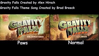 Gravity Falls Intro NormalPaws Comparison [upl. by Zwiebel565]