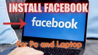 How to install Facebook app in laptop and pc 2024  Download Facebook in PC Windows 1087 updated [upl. by Arluene348]