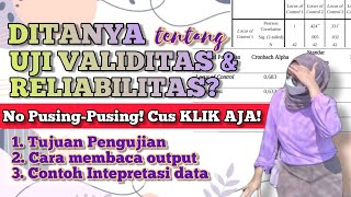 5 MENIT PAHAM UJI VALIDITAS DAN RELIABILITAS  SIAP DITANYA PENGUJI  StudyWithTika [upl. by Jeraldine]