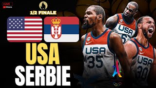 🔴LIVE ÉTATSUNIS  SERBIE  12 FINALE BASKETBALL JEUX OLYMPIQUES PARIS 2024  EN DIRECT [upl. by Eiramenna]