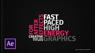 3 Kinetic Typography Techniques in After Effects [upl. by Addie570]