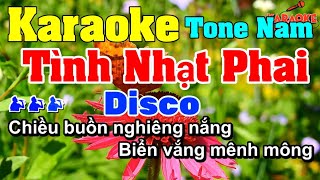 Tình Nhạt Phai Karaoke Tone Nam  Nhạc Sống Disco Remix  Beat Hay Bass Cực Mạnh  Organ Tuấn Linh [upl. by Mellins712]