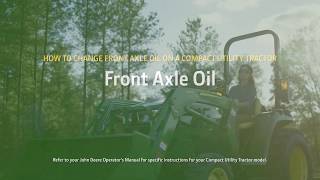 How to Change the Oil in a John Deere Gator TX Utility Vehicle [upl. by Kozloski585]