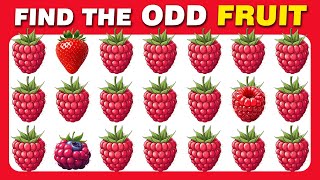 Find The Odd Fruit 🍓 Find The Odd One Out Quiz [upl. by Adnar]