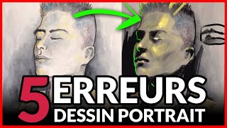 5 ERREURS FRÉQUENTES en DESSIN de PORTRAIT  Atteindre la ressemblance [upl. by Jeuz39]