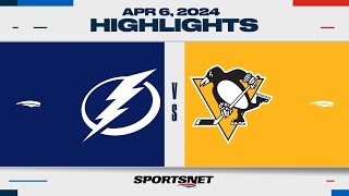 NHL Highlights  Lightning vs Penguins  April 6 2024 [upl. by Jocelin]