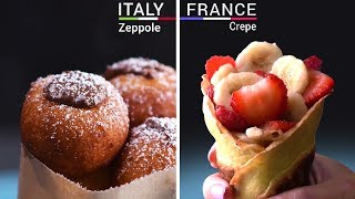 4 Way International Desserts  World Food Ideas  Dessert Ideas From Around The World [upl. by Giacinta]