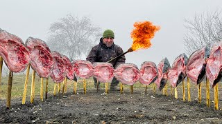 This Is How Fish Was Fried 3000 Years Ago Delicious Life In A Mountain Village [upl. by Huberty]