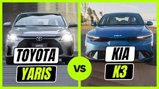 Kia K3 vs Toyota YARIS  ¿En cuál DEBES GASTAR [upl. by Louanne]