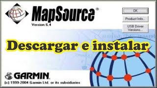 Descargar e instalar el MAPSOURCE 2020  Topografía  GPS Problema de instalación resuelto [upl. by Esorbma452]