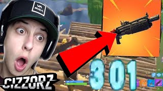 CIZZORZ Reacts to the NEW HEAVY SHOTGUN doing 301 DAMAGE  fortnite battle Royale [upl. by Akym]