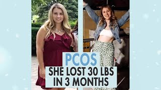 How Victoria Lost 30 Pounds with PCOS  Her 5 tips for PCOS weight loss [upl. by Releehw]