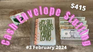 Cash Envelope Stuffing 3 February 2024  Low Income Weekly Budget [upl. by Okihcas]