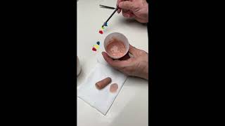 How to make silicone prosthesis silicone coloring technique [upl. by Silvester]