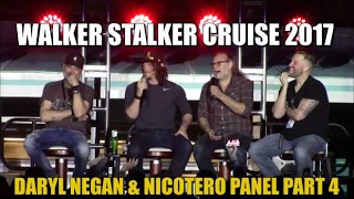 Walker Stalker Cruise 2017 Daryl Negan amp Greg Nicotero Panel Part 4 [upl. by Htrap]