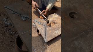 How To Weld An Adjustable Bucket Edge Plate For Amazing Ideas shorts weldingworks [upl. by Emersen]