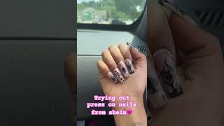 Press On Nails from SHEIN🩷 [upl. by Emyle]