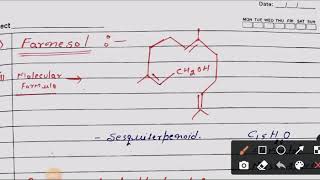 Farnesol Terpenoid By Mukesh Kumar Jangid [upl. by Alaehcim688]