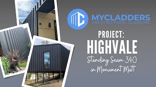 Highvale Project with Colorbond Steel Standing Seam 340 in Monument Matt [upl. by Yalcrab]