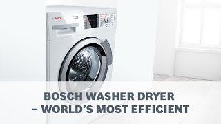 Bosch Washer Dryer  Worlds Most Efficient Washer Dryer [upl. by Yanrahc]