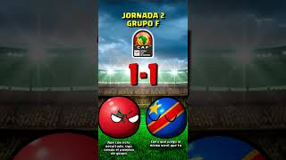 GRUPO F Jornada 2  COPA AFRICANA DE NACIONES 2023 countryballs [upl. by Annahpos439]