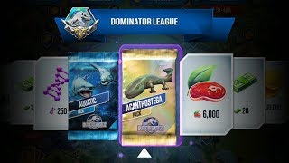 SUPER HARD TO WIN INDOMINUS REX PACK  JURASSIC WORLD THE GAME [upl. by Hnib]