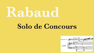 Rabaud  Solo de Concours Piano Karaoke [upl. by Brufsky415]