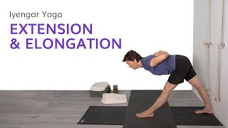 Iyengar Yoga Extension and Elongation —Live Class Recording [upl. by Constantina50]