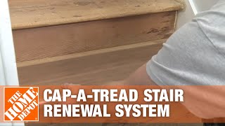 How To Install CapATread Stair Renewal System  The Home Depot [upl. by Terese]