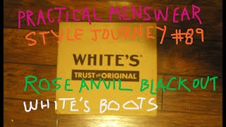 Practical Menswear Style Journey 89 Whites Boots Rose Anvil Drifter 20 Tea Core Leather UNBOXING [upl. by Beitris]