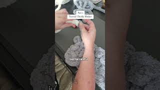 Part 2 tutorial Chunky Knit blanket diy blanketcrochet handmade fyp fypyoutube [upl. by Aniram]