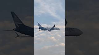 WestJet B737 MAX 8 takeoff at IAH iah planespotting 2024 [upl. by Eudoca]