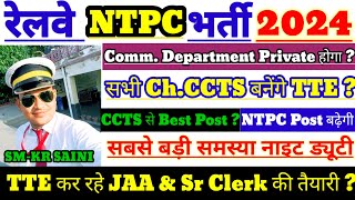 Commercial Cum Ticket SupervisorCCTS का Privateization  NTPC 2024 Best Post  TTE बनेंगेJAAampClerk [upl. by Albers]