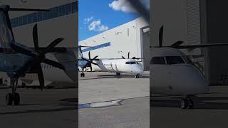 Q400 Dash 8400 planespotting aviation aviationlovers flight travel takeoff [upl. by Nauqahs]