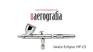 Aerografo Iwata Eclipse HP CS Contenido Desmontaje y Montaje [upl. by Ahcmis]