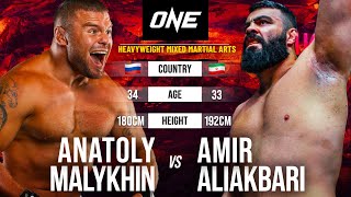 HEAVYWEIGHT KNOCKOUT 😵 Amir Aliakbari vs Anatoly Malykhin  Full Fight Replay [upl. by Ahsatsan]