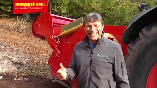 SEPPI M  SUPERSOIL 2018  forestry tiller  working in wood [upl. by Aleirbag]