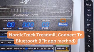 How To Connect Bluetooth to NordicTrack Treadmill via iFit app [upl. by Llenrev58]