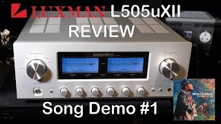 Luxman L505uXII Integrated HiFi Amplifier Review Song Demo 1  Chord Qutest KEF Reference JPlay [upl. by Obelia463]