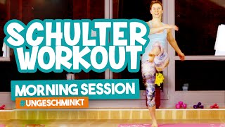 Schultertraining zuhause für definierte Schultern  20 Min Workout  Morning Session ungeschminkt [upl. by Leruj580]