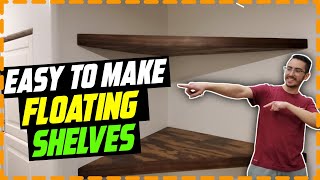 Floating Corner Shelves  How To [upl. by Lib]