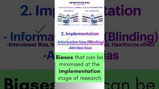 Bias that can be minimised at the implementation stage of research research bias upsc neet 1k [upl. by Nednal33]